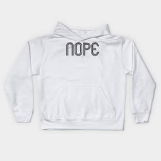 Nope Triline Black Kids Hoodie